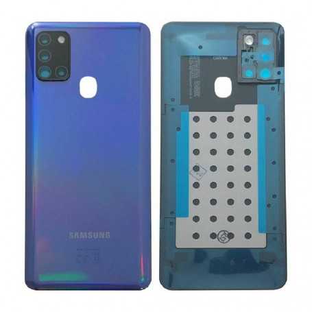 Vitre arrière Samsung Galaxy A21S (A217F) Bleu (Service Pack)