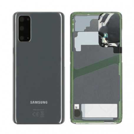 Vitre arrière Samsung Galaxy S20 4G/5G (G980F/G981B) Gris (Service Pack) - GH82-22068A-GH82-21576A