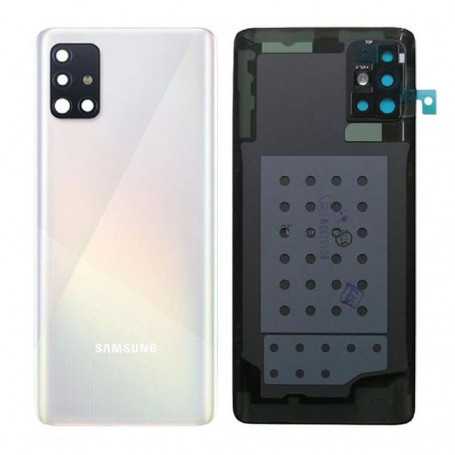 Vitre arrière Samsung Galaxy A51 (A515F) Prism Blanc (Service Pack) - GH82-21653A