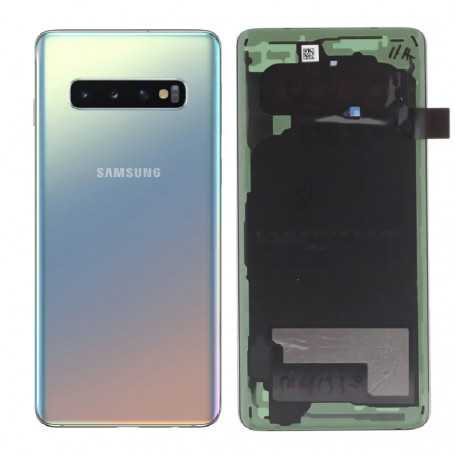 Vitre arrière Samsung Galaxy S10 (G973F) Argent (Service Pack) - GH82-18378G