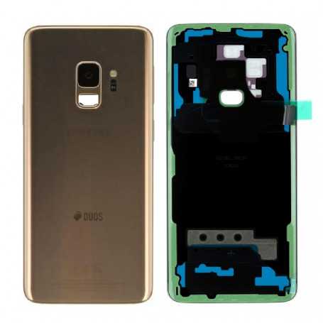 Vitre arrière Samsung Galaxy S9 Duos (G960F) Or (Service Pack) - GH82-15875E