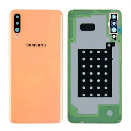 Vitre arrière Samsung Galaxy A70 (A705F) Corail (Service Pack) - GH82-19467D - GH82-19796D