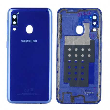 Vitre arrière Samsung Galaxy A20E (A202F) Bleu (Service Pack) - GH82-20125C