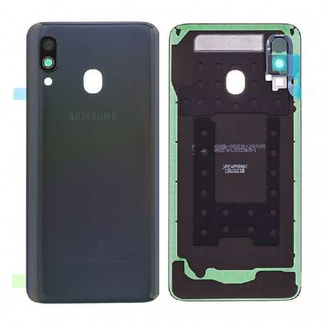 Vitre arrière Samsung Galaxy A40 (A405F) Noir (Service Pack) - GH82-19406A