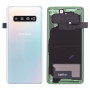 Vitre arrière Samsung Galaxy S10 (G973F) Prism Blanc (Service Pack) - GH82-18378F