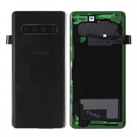 Vitre arrière Samsung Galaxy S10 (G973F) Prism Noir (Service Pack) - GH82-18378A