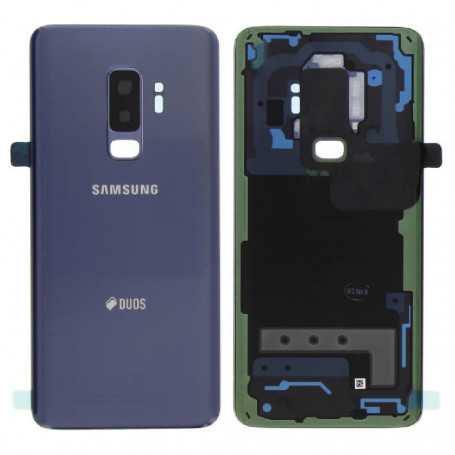 Vitre arrière Samsung Galaxy S9 Plus Duos (G965FD) Corail Bleu (Service Pack) - GH82-15660D