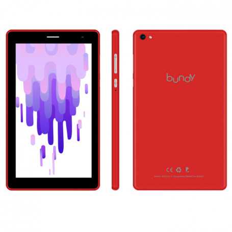 Bundy Tab BT 7+ 16 Go Wi-Fi + 3G Rouge - Neuf