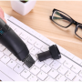 Mini USB Vacuum Cleaner for Computer Keyboard - Black