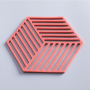 Striped Silicone Trivet - Red