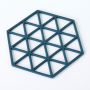 Triangle Silicone Trivet - Blue