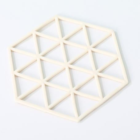 Triangle Silicone Trivet - White