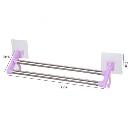 Wall-Mounted Towel Rack for Bathroom