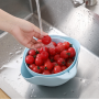 Double-Layer Vegetable Washing Plastic Basket