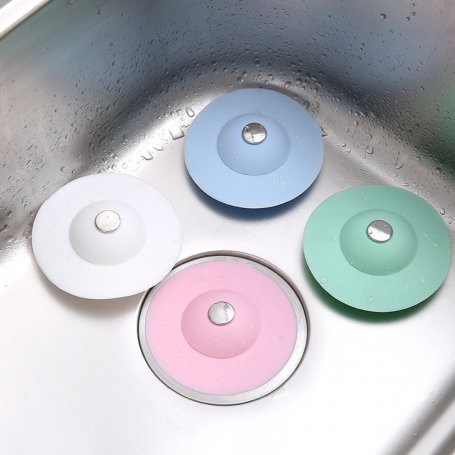 Universal Silicone Sink Stoppers - White