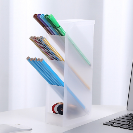 Rangement de Bureau Porte Stylo - Transparent