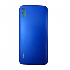 Vitre arrière Xiaomi Redmi 9A Bleu + Adhesif (Without Logo)