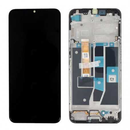 Ecran Oppo A16 Noir + Châssis (Service pack) - 4908018