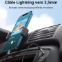 Lightning / Jack 3.5 mm cable UGREEN Black - 1M (MFi)