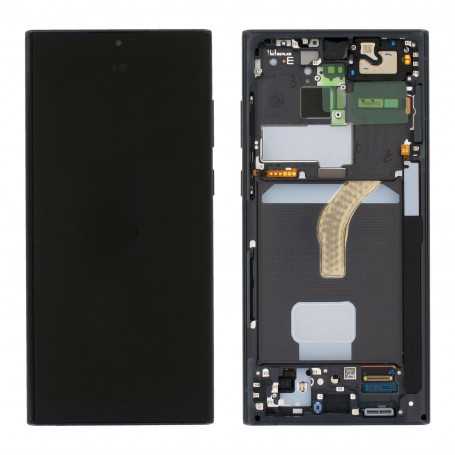 Samsung Galaxy S22 Ultra (S908B) Black Screen Frame (Service Pack) - 27488A