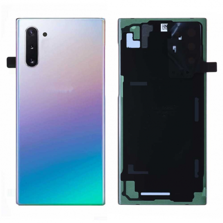 Vitre arrière Samsung Galaxy Note 10 Plus (N975) Argent Stellaire (Sans Logo)