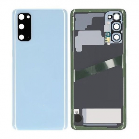 Vitre arrière Samsung Galaxy S20 Plus 4G/5G (G985F/G986B) Bleu (Sans Logo)