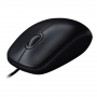 Logitech M90 Wired Optical Mouse - Grey