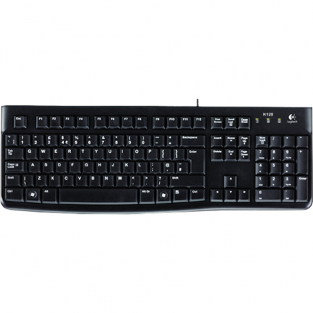 Logitech K120 Wired USB Keyboard - French - Black