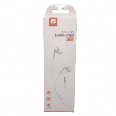 Ecouteurs Kit Main libre Jack 3,5mm Blanc (WUW-R168)