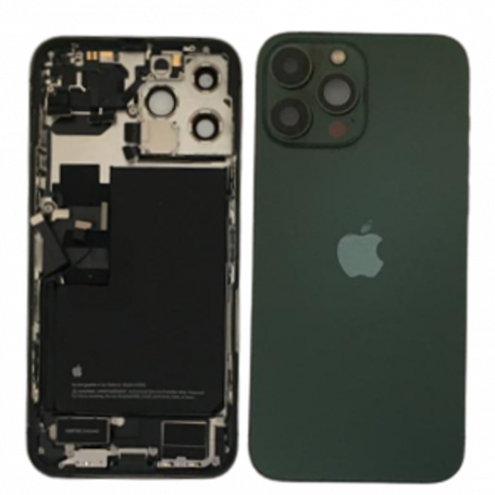 Back Cover Housing iPhone 13 Pro Max Green - Charging Connector + Battery (Original Disassembled) Grade A