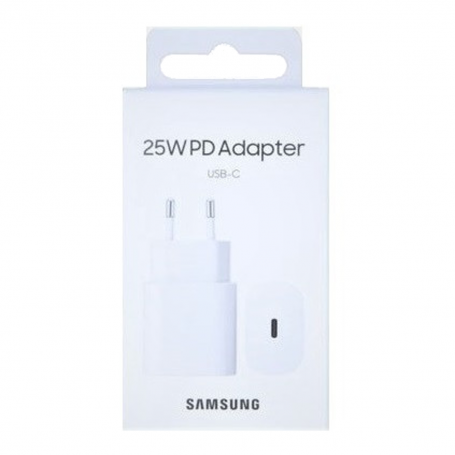 Samsung 25W White USB Type-C Power Adapter - Retail Box (Original)