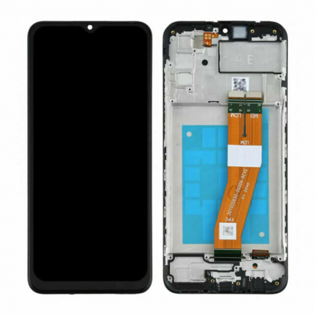 Ecran Samsung Galaxy A04 (A045) Noir + Chassis (Service Pack) - 22731A