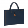 Sac en Similicuir pour Ordinateur Portable BINJK 13-14 Pouces - Bleu