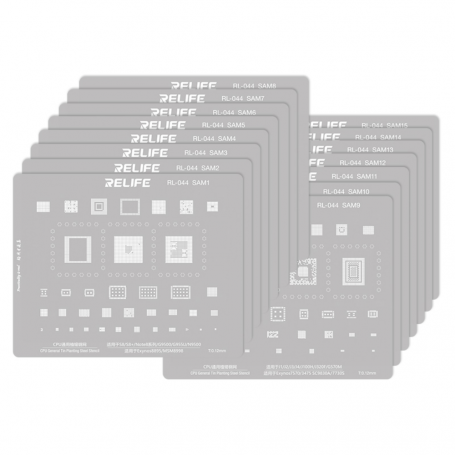 Rebillage IC plate for Samsung all models up to S21 - RL-044 SAM - 15 pieces