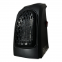 400W Household Style Mini Heater with Wall Socket - Black