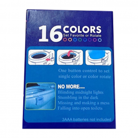 16-Colour LED Toilet Light with Sensor