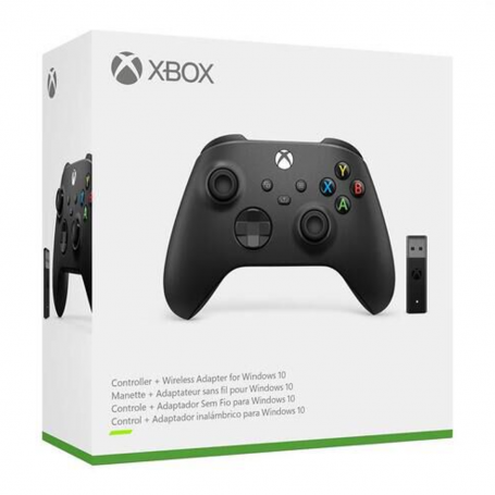 Xbox X/S Series Wireless Controller with Xbox One Wireless Adapter for Windows 10 - Black