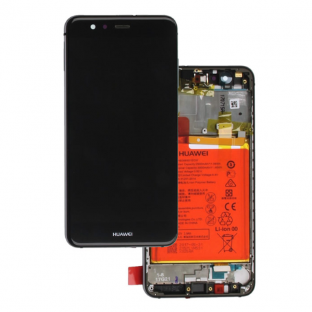 Screen Huawei P10 Lite Black on Frame + Battery (Service Pack) - 02351FSE-02351FSG