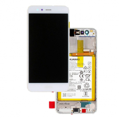 Ecran Huawei P10 Lite Blanc Sur Châssis + Batterie (Service Pack) - 02351FSB-02351FSC