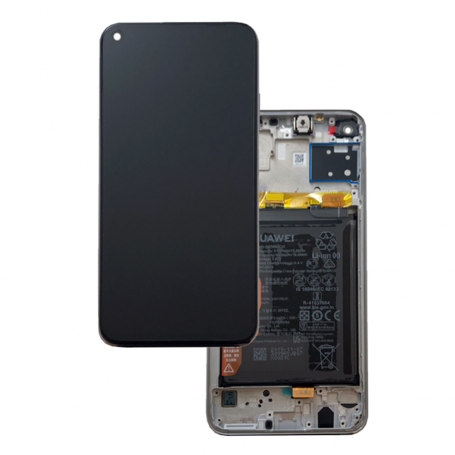 Ecran Huawei P40 Lite E Noir Sur Châssis + Batterie (Service Pack) - 02353FMW