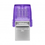 Clé USB Kingston DataTraveler microDuo 3C 128 Go USB + USB-C (Type-C) Violet