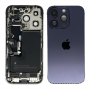 Back Cover Housing iPhone 14 Pro Black - Charging Connector + Battery (Original Dismantled) Grade A