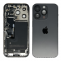 Back Cover Housing iPhone 14 Pro Black - Charging Connector + Battery (Original Dismantled) Grade A