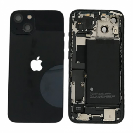 Back Cover Housing iPhone 13 Mini Black - Charging Connector + Battery (Original Disassembled) Grade A