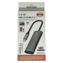 HUB Type-C 4 en 1 Type-C / USB 3.0 + USB 2.0 + Type-C + PD LinQ TPC3056