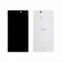 Vitre arrière Sony Xperia Z Ultra (C6806) Blanc - Avec logo + Adhesif