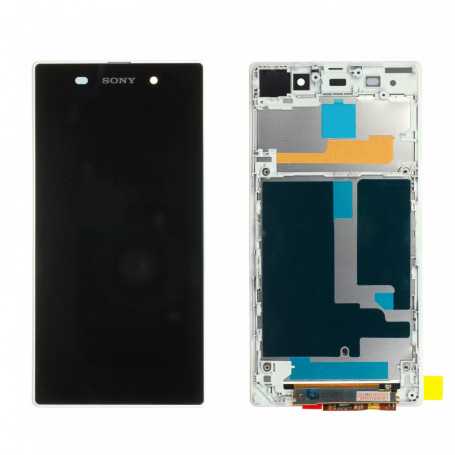 Écran complet Sony Xperia Z1 (C6903) Blanc LCD+ Vitre Tactile Sur Chassis