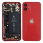 Back Cover Housing iPhone 12 Mini Red - Charging Connector + Battery (Original Disassembled) Grade A