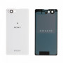 Vitre arrière Sony Xperia Z1 Compact (D5503) Blanc - Avec logo + Adhesif