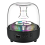 Bluetooth Portable Speaker compatible with USB, microSD TF card, AUX, FM radio, RGB light - Devia Smart series - Crystal